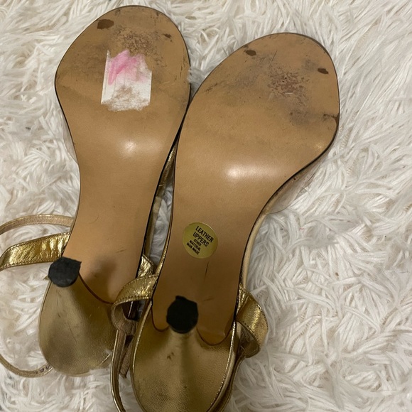 Vintage gold heeled shoes - Picture 7 of 11